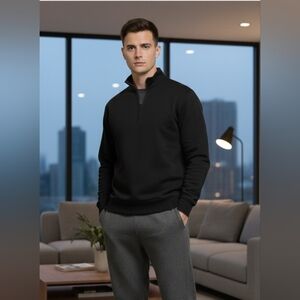 Banana Republic Quarter Zip Pullover Sweatshirt Size Large